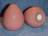 Frankoma Mountain Air shakers glazed peach